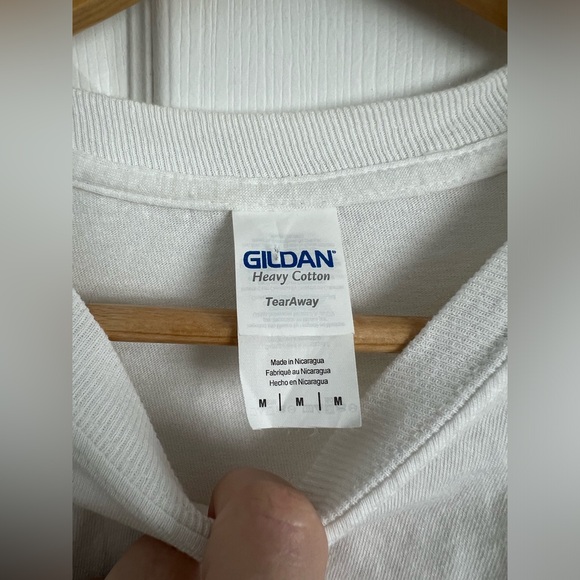 Size medium long sleeve white university of Indiana tshirt.  Hoosiers. - Picture 3 of 3